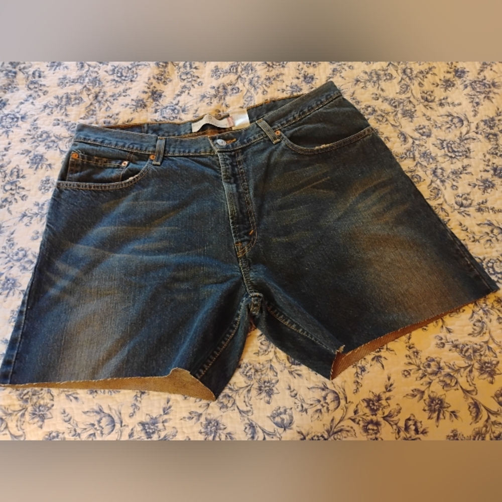 Blue Denim Levi's Cutoff Shorts